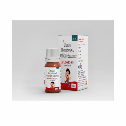 Ofloniq SM - Ofloxacin metronidazole simethicone suspension